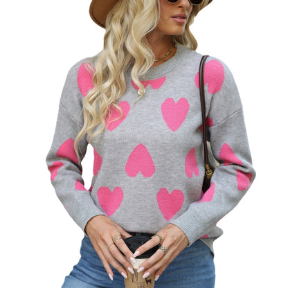 Pull femme avec motif cœur Chic und Stil