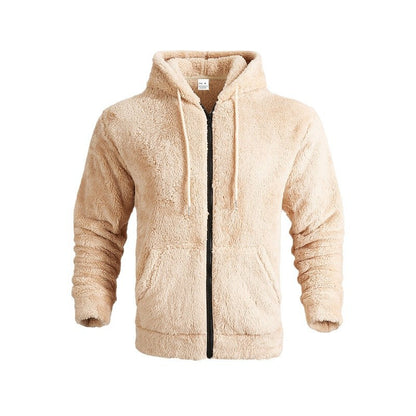 Veste en polaire douillette pour homme avec col montant et poches kangourou Chic und Stil