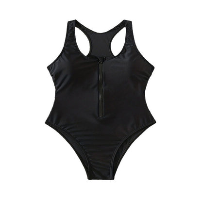 Maillot de bain femme à zip, dos nu, Chic und Stil