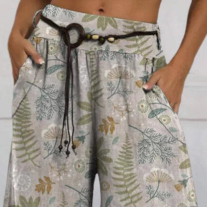Chic and Style large floral casual pants for women