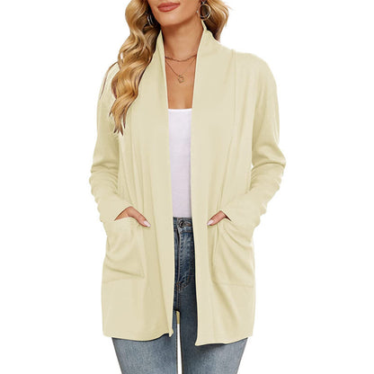 Cardigan long décontracté pour femmes avec poches Chic und Stil