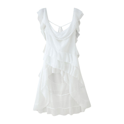 Robes d'été à volants volumineux pour femmes Chic und Stil