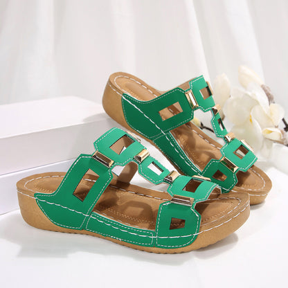 Mode femme glisser sandales Chic und Stil
