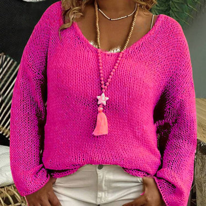 Pull-over en grosse maille pour femmes avec une coupe ample et des manches aériennes Chic und Stil