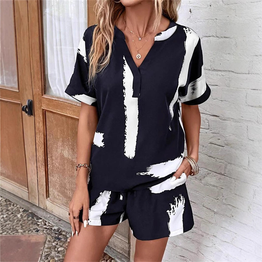 Dames Combinaison tendance avec un motif créatif et une coupe confortable Chic und Stil