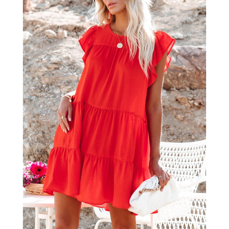 Robe à volants pour femmes Été Chic und Stil