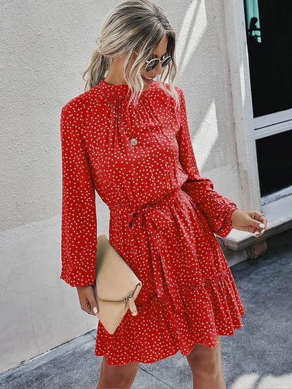 Robe Mini à Volants Floraux pour Femmes Chic und Stil
