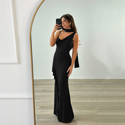 Dames Robe de soirée élégante fendue Chic und Stil