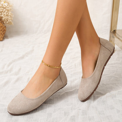 Dames Chaussons confortables en daim doux avec une semelle antidérapante Chic und Stil