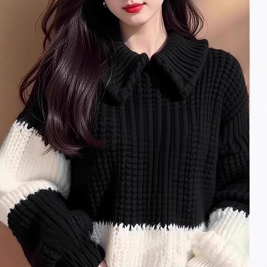 Pull en tricot élégant pour femmes avec col chic Chic & Stil