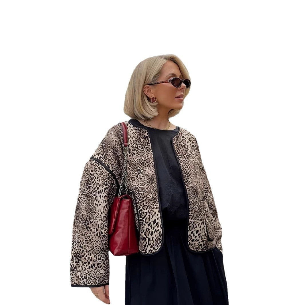 Dames attractive veste dans le motif léopard tendance Chic und Stil
