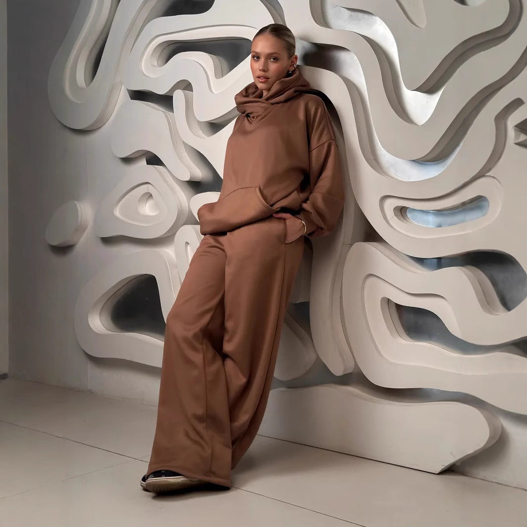 Chic and Style relaxed fit trendy women's hoodie set and loose pants