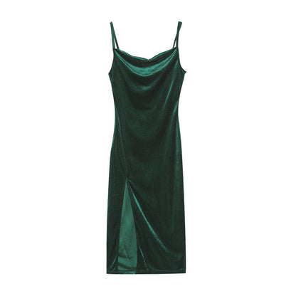 Robe midi chic et stylée en slip irisé pour femmes