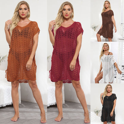 Robe de plage en crochet décontractée pour femmes Chic und Stil