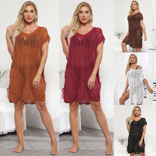Robe de plage en crochet décontractée pour femmes Chic und Stil