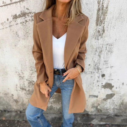 Dames Élégante et moderne Longue Veste Chic und Stil