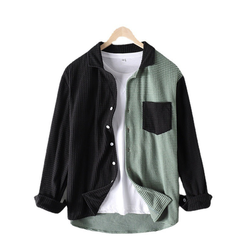 Chemise longue à manches longues en waffle décontractée Chic und Stil