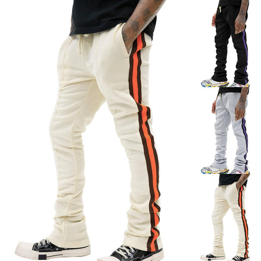 Pantalons de sport pour hommes avec taille élastique et poches latérales pratiques Chic und Stil