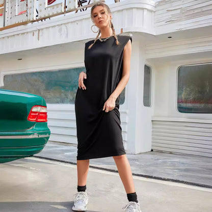Robe maxi femme sans manches avec design élégant et coupe Chic und Stil