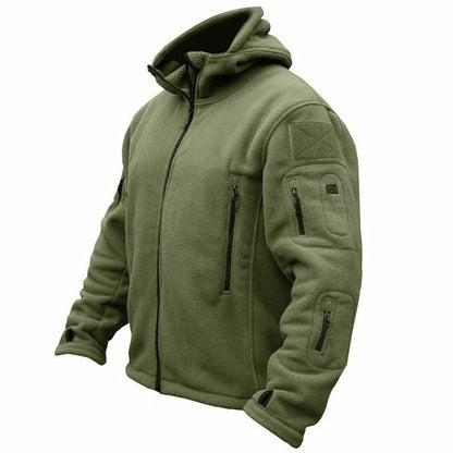 Veste en polaire pour hommes avec plusieurs poches et col de capuche ajustable Chic und Stil