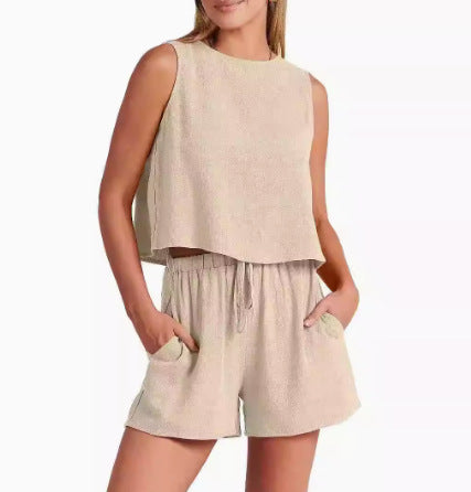 Ensemble de shorts décontracté à deux pièces Chic und Stil pour femmes