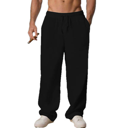 Comfortable beach pants for men with side pockets and elastic waistband Chic and Style