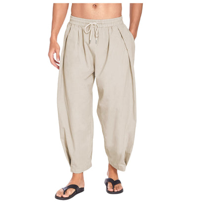 Light pleated lounge pants for men Chic and Style