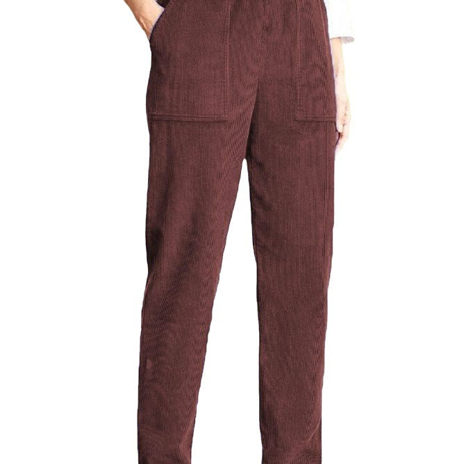 Leisure pants for women with an elastic waistband and handy pockets Chic and Style
