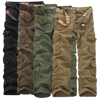 Multifunctional cargo pants for men with adjustable waist and numerous pockets Chic and Style