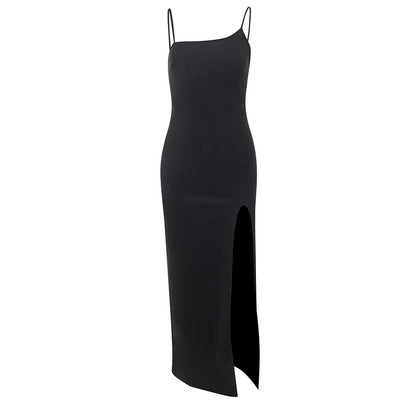 Robe maxi fendue asymétrique Chic und Stil pour femmes