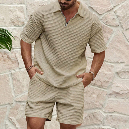 Ensemble t-shirt décontracté et shorts pour hommes Chic und Stil