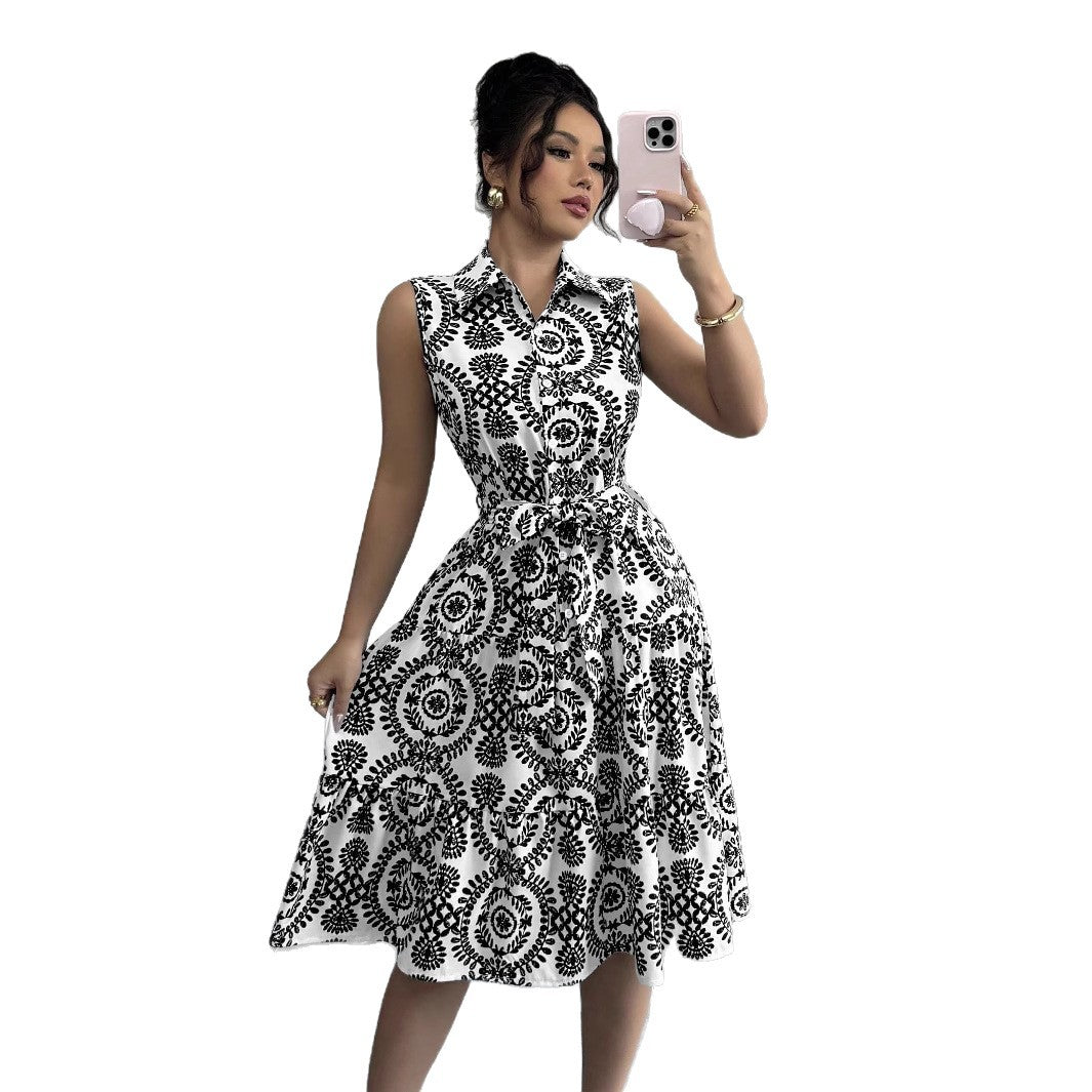Robe chemise à boutons pour femmes chic et stylée