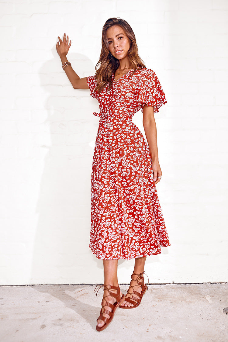 Robe maxi enveloppante Chic und Stil pour femmes