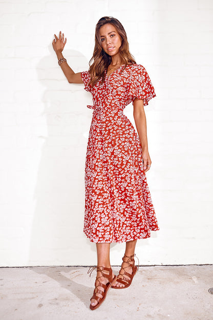 Robe maxi enveloppante Chic und Stil pour femmes
