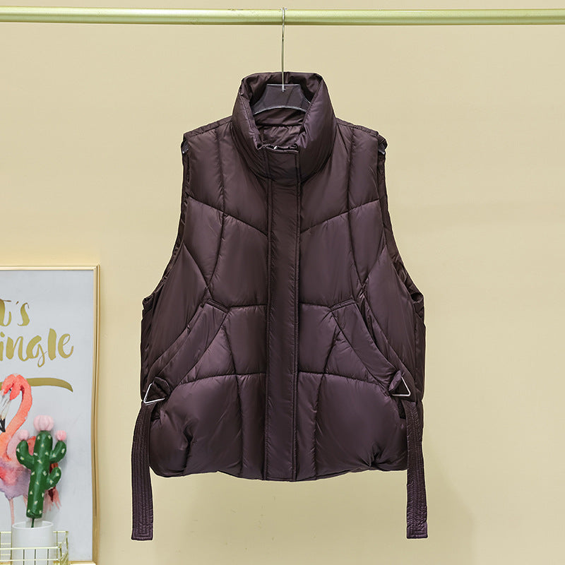 Dames gilet matelassé avec poches spacieuses et coupe moderne Chic und Stil