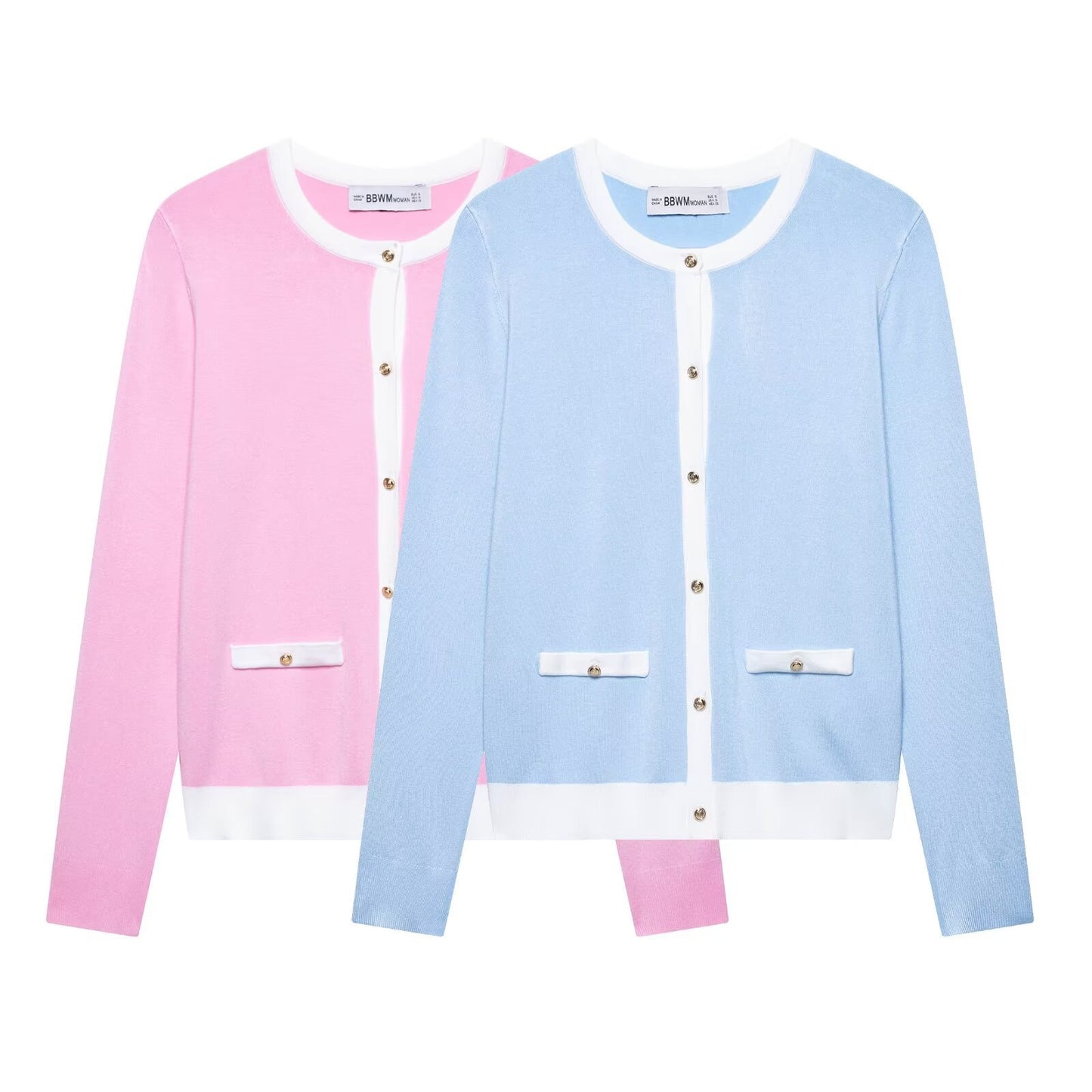 Dames élégante cardigan avec boutons décoratifs et poches Chic und Stil