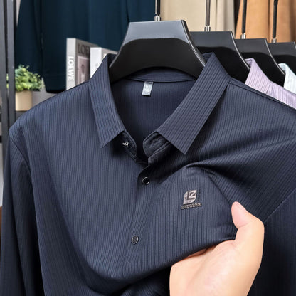 Chemise élégante pour hommes avec un design texturé et des accents modernes Chic und Stil