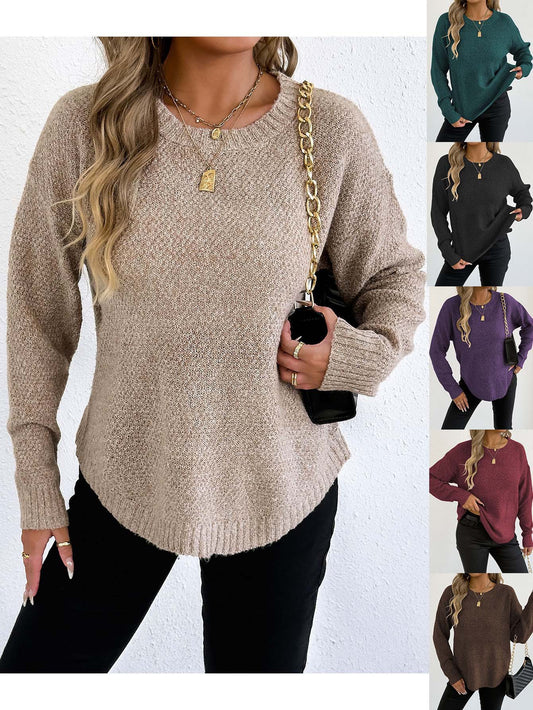 Pull en tricot décontracté pour femmes avec motif structuré de haute qualité Chic und Stil