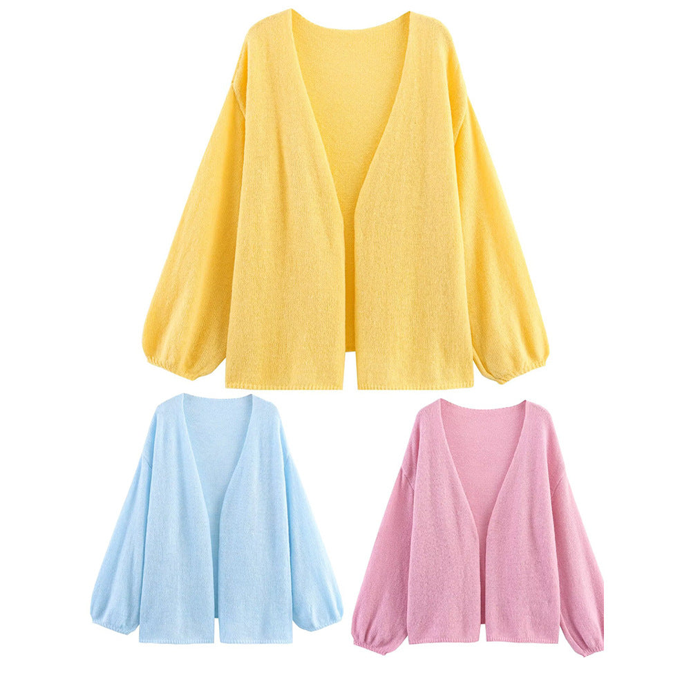 Dames cardigan en tricot léger à coupe ample Chic und Stil