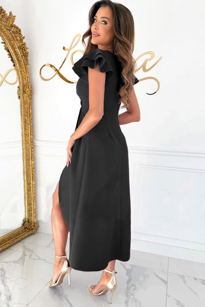 Dames Robe Midi A-ligne Élégante Chic und Stil