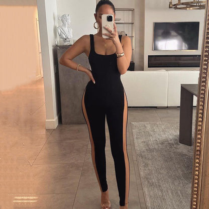 Bodysuit sans manches haute performance pour femmes avec découpes latérales Chic und Stil