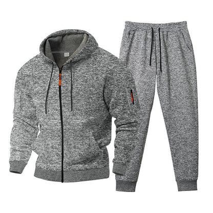 Versatile training set for men with zip-up hoodie and jogger pants Chic and Style