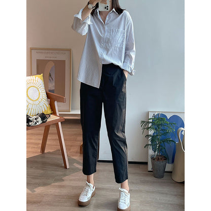 Pantalons taille haute décontractés pour femmes Chic und Stil
