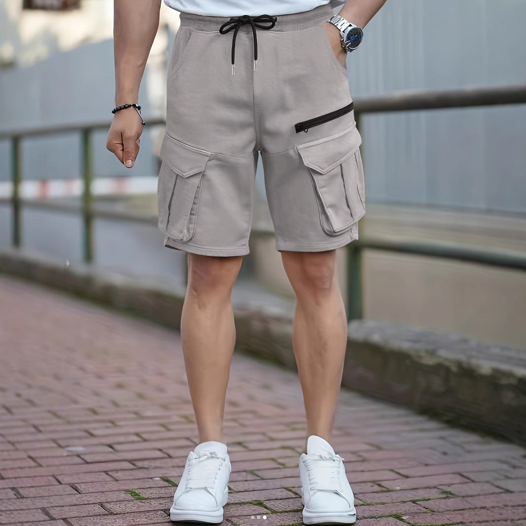 Shorts utilitaires style cargo pour hommes avec design à poches multiples Chic und Stil