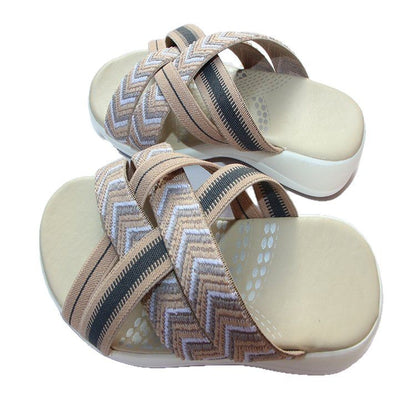 Sandales pour dames confortables avec semelle ergonomique et sangles réglables Chic und Stil