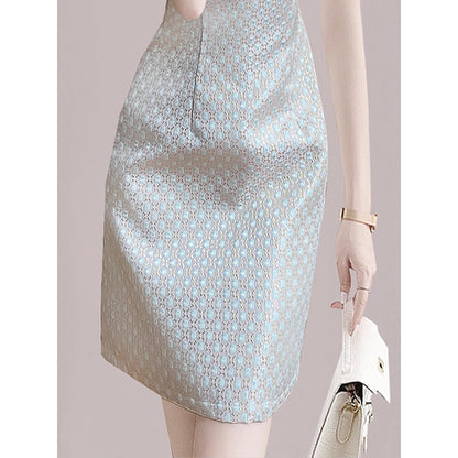 Robe Élegante Fleurie Brodée pour Femme Chic und Stil