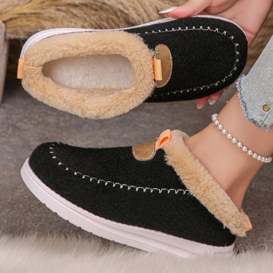 Chaussons moelleux pour femmes avec semelle antidérapante et doublure douillette Chic und Stil