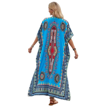 Femmes Robe Maxi Kaftan Bohémien Chic und Stil