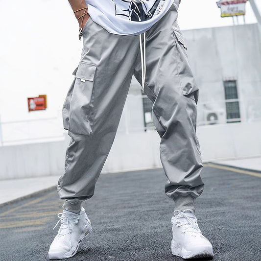 Casual utility pants for men with practical pockets and elastic waist Chic and Style