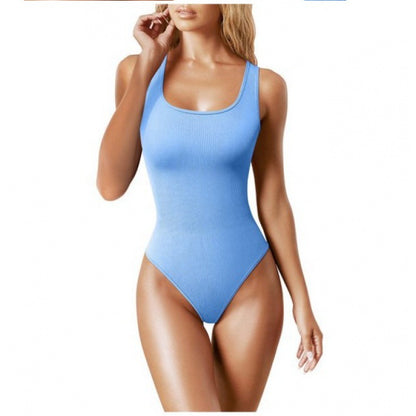 Maillot de bain femme à encolure haute côtelée Chic und Stil